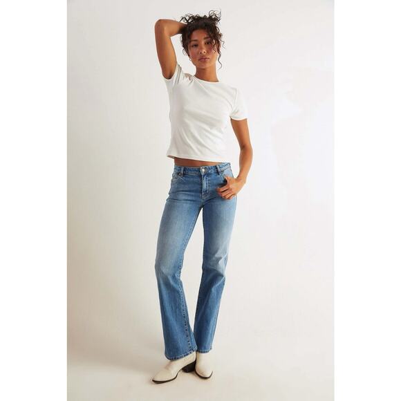 Rolla's Jeans Dallas Low Rise Boot Cut Organic Cotton Size 27 Y2K Western - Picture 1 of 11